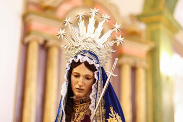 Our Lady of Sorrows statue of the image