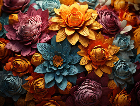 pattern with roses UHD wallpaper Stock Photographic Image