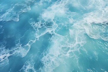 view of vast ocean from above. Generative AI
