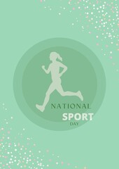 sport woman green