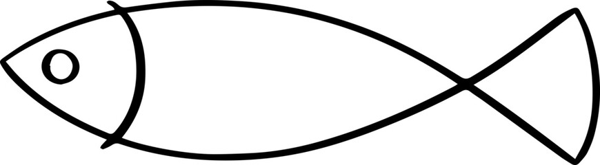 cartoon fish drawing illustration.