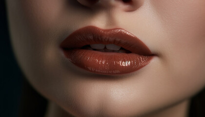 Naklejka premium One woman elegance and sensuality captured in a studio shot generated by AI