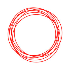 red hand drawn circle for highlighting text