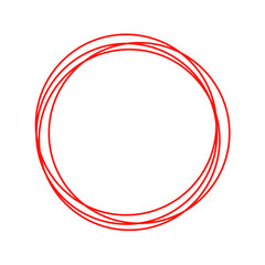 red hand drawn circle for highlighting text