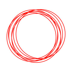 red hand drawn circle for highlighting text