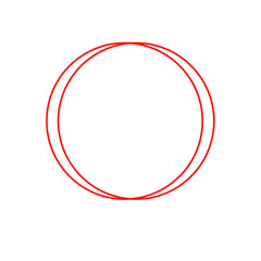 red hand drawn circle for highlighting text