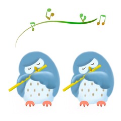 flute and owl 2