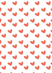 งานศิลปะที่ไม่มีชื่อSeamless love heart design vector background. Seamless pattern on Valentine's day. The seamless texture with hart.