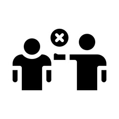 discrimination solid icon illustration vector graphic