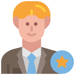 ceo flat icon