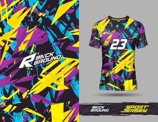 T shirt template, racing jersey design, soccer jersey