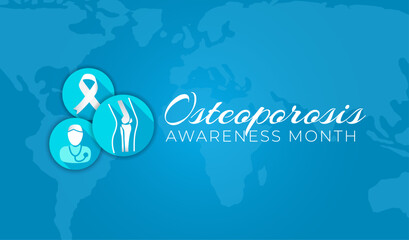 Osteoporosis Awareness Month Background Illustration