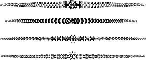 Fototapeta premium Ornament Frame Editable Colour 