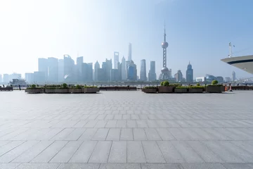 Abwaschbare Fototapete shanghai city skyline © THINK b