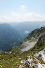 The view from the top of Hoher Sarstein mountain, Upper Austria region