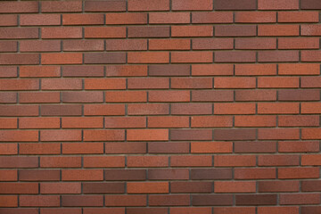 Background - a wall of red-brown clinker bricks