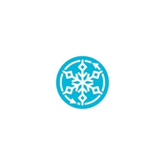 Cold Temperature sign. Snowflake logo, Freezer Icon