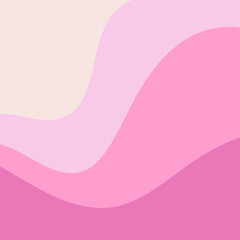 Obraz premium Pink Gradient Abstract Wavy Vector Background