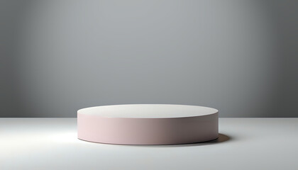 Elegant 3D product podium with reflective surfaces, pill, tablet, medicine, drug, Generative Ai