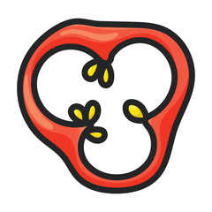 Spicy pepper vector icon.Color vector icon isolated on white background spicy pepper .