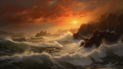 Giant Ocean Storm Waves: A Spectacular Display of Nature's Power
