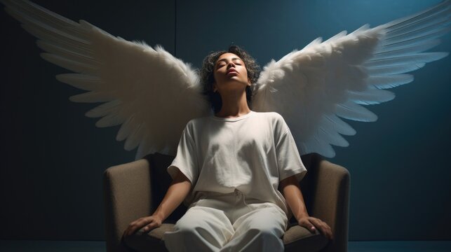 In cozy contemporary setting, genderambiguous individual of mixed heritage articulates their recurrent dreams of flight. Their uses psychoanalytic approach, interpreting recurring motif fear