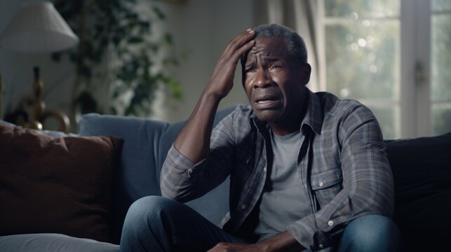 middleaged man with rich African heritage, in relaxed lounge setting, talks about persistent dream of lost child. psychothe, couching concepts of dream displacement and projection, unravels