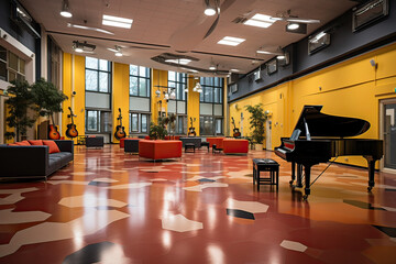 the music room in school