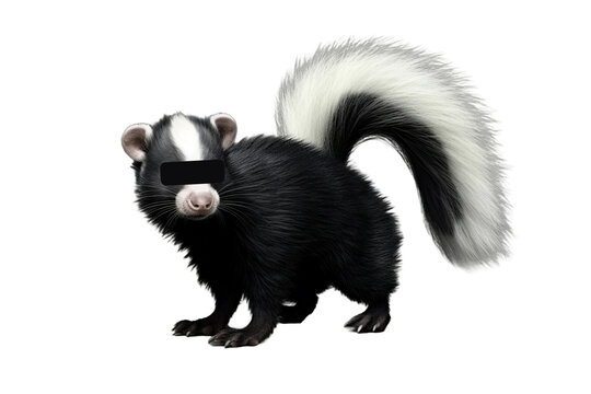 Skunk. isolated object, transparent background