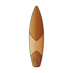 Surfboard vector icon.Color vector icon isolated on white background surfboard.