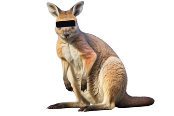 Wallaby. isolated object, transparent background