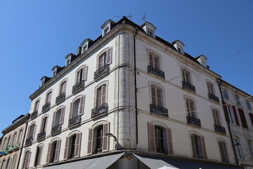 Obraz premium Bâtiment typique, vu de l'extérieur, ville de Dax, département des Landes, France