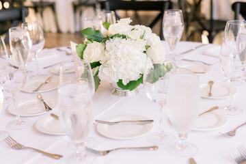 wedding table setting