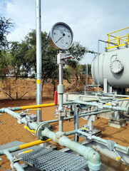 Pressure gauge Hookup with Piping 