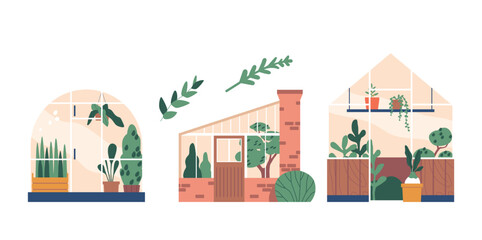 Greenhouse Is A Controlled Environment For Cultivating Plants. It Uses Transparent Walls And Roof To Trap Heat