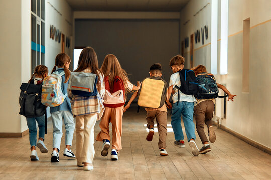 Children learning in a school classroom