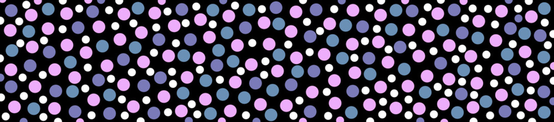 Banner with dots in purple tones