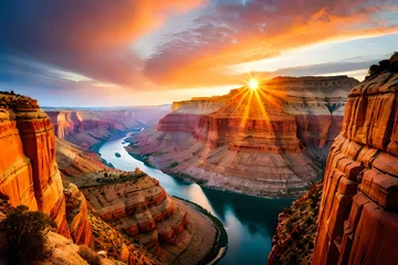 Fototapeten grand canyon sunset © DracolaX