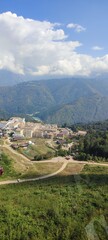 view from the mountain to the resort of Rosa Khutor