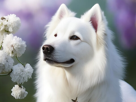Beautiful Happy Dog AI Generated