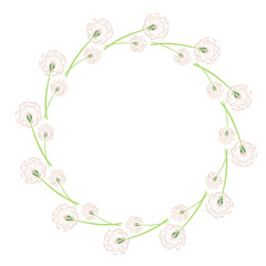 dandelion art drawn round frame