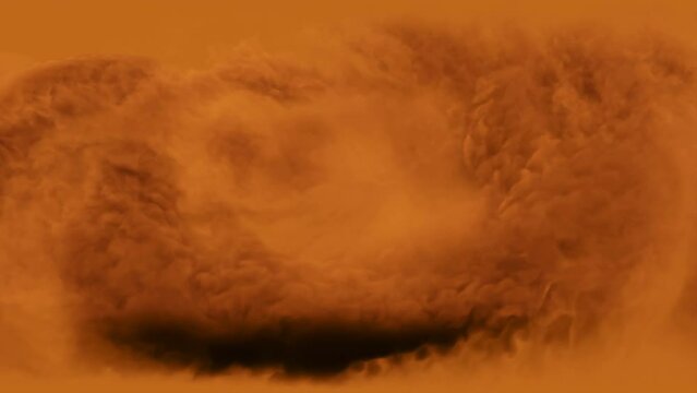 3d Animation of a massive dust storm on Mars