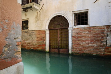 Canal in Venice, Italy, Europe. Architecture and landmark of Venice. 