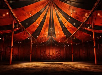 Circus tent background - obrazy, fototapety, plakaty