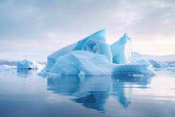 Fototapeta na wymiar Global warming and melting glaciers
