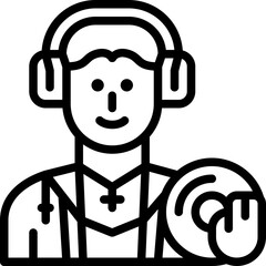 dj line icon