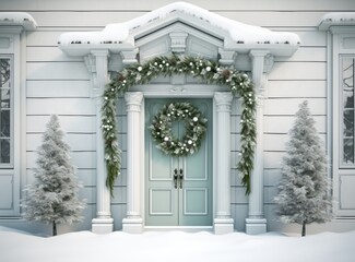 Home door Christmas decoration