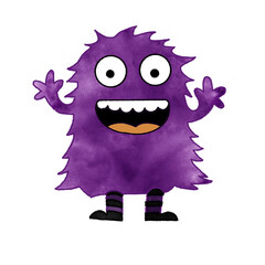 Happy Halloween. Monster colorful silhouette head face icon set line. Eyes, tongue, tooth fang, hands up. Cute cartoon kawaii scary funny baby character. White background. Flat design. Vector