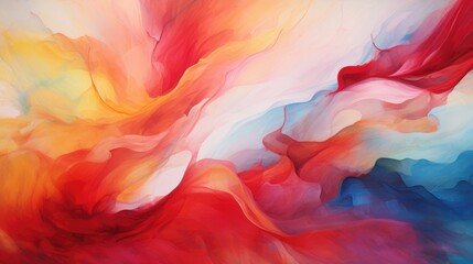 Abstract colorful painting on canvas background, Generative AI