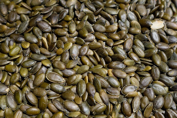 Texture - small green pumpkin seeds